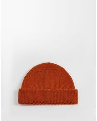ASOS - Knitted Rib Mini Fisherman Beanie - Lyst