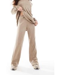 ONLY - Gebreide Broek Met Wijde Pijpen - Lyst