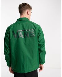 Vans - Torrey - giacca double-face verde e nera - Lyst