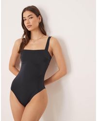 Free Society - Square Neck Swimsuit - Lyst
