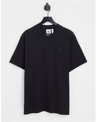 adidas Originals - Contempo - t-shirt nera con logo del trifoglio - Lyst