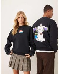 ASOS - Disney Pixar Christmas Relaxed Unisex Sweatshirt With Buzz Lightyear Prints - Lyst