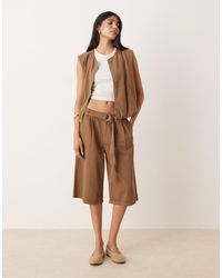 Mango - Katoenen Bermuda Short - Lyst