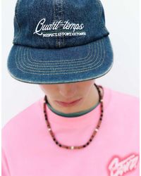 Pull&Bear - Embroidered Denim Cap - Lyst