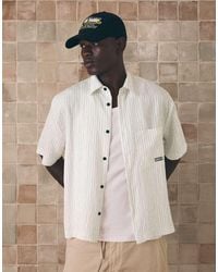 Bershka - Boxy Print Short Sleeve Shirt - Lyst