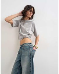 TOPSHOP - Tuck Hem Boxy Tee - Lyst