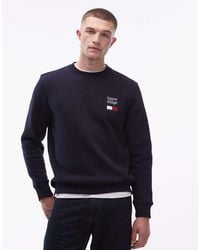 Tommy Hilfiger - Embroidered Flag Chest Logo Sweatshirt - Lyst