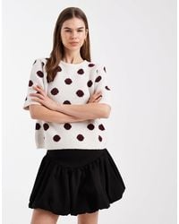 ASOS - Interlock Bubble Hem Mini Skirt - Lyst