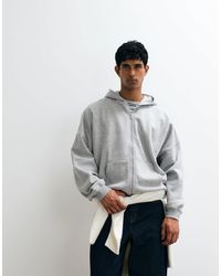 ASOS - Essentials Extreme Oversized Zip Through Hoodie - Lyst