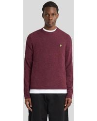 Lyle & Scott - Mid Knits Lambswool Blend Crew Neck Jumper - Lyst