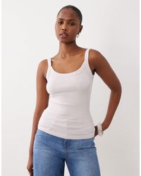 Gina Tricot - Basic Rib Singlet - Lyst