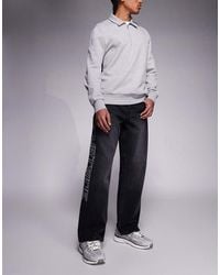 Courtside - Vaqueros Lavado Holgados Con Logo Bordado De - Lyst