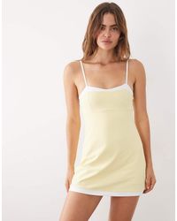 Abercrombie & Fitch - Ypb Sculpt Workout Mini Dress With Sweetheart Neck - Lyst