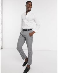 Bolongaro Trevor Slim Fit Grandad Shirt - White