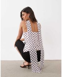ASOS - Printed Mesh Scarf Cami Top - Lyst