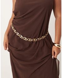 ASOS - Asos Design Curve Waist And Hip Ball Chain Belt - Lyst