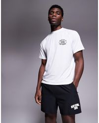 4505 - Quick Dry Performance Jersey Chest Graphic Oversized Training T-shirt - Lyst