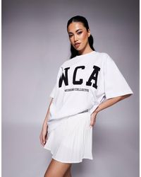ASOS - Weekend Collective Icon Oversized T-shirt With Embroidered Wca Graphic - Lyst