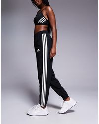adidas Originals - Adidas Training 3 Stripe Woven joggers - Lyst
