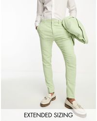 ASOS - Wedding Super Skinny Wool Mix Puppytooth Suit Pants - Lyst