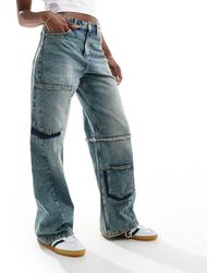 Bershka - – weit geschnittene vintage-jeans - Lyst
