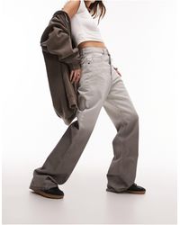 TOPSHOP - – column – jeans mit mittelhohem bund und farbverlauf - Lyst