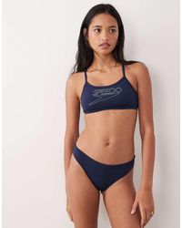 Speedo - Endurance+ Logo Thin Strap Bikini - Lyst