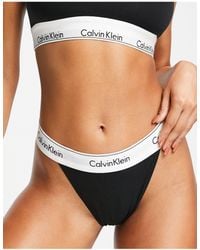 Calvin Klein - Modern Cotton High Leg String Thong - Lyst