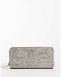 Mango - Croc Effect Long Wallet - Lyst
