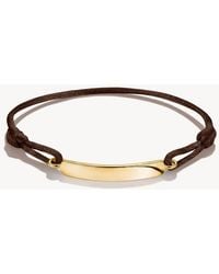 Thomas Sabo - Textile Bracelet Engravable Dark Brown - Lyst