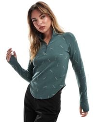 Nike - Swoosh Long Sleeve Half Zip Top - Lyst