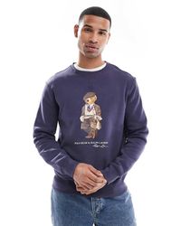 Polo Ralph Lauren - Sweatshirt Met Heritage Bear-Print Met Pet - Lyst