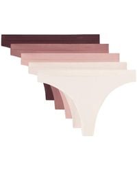 Oysho - 5 Seamless Polyamide Blend Thongs - Lyst