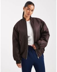 ASOS - Oversized Bomber Jacket - Lyst