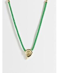 TOPSHOP - Mika Rope Choker With Shell Pendant - Lyst