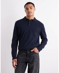 ASOS - – langärmliges relaxed-fit-polohemd aus strick - Lyst