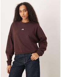 adidas Originals - Adidas Sportswear Fleece Sweatshirt - Lyst