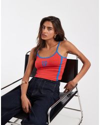 ASOS - Contrast Strap Cami With Cove Graphic - Lyst