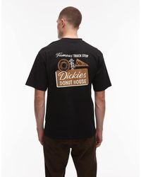 Dickies - Camiseta Negra Con Estampado Gráfico En La Espalda Donut House De - Lyst