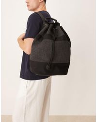 Mango - – strukturierter rucksack aus baumwollmix - Lyst