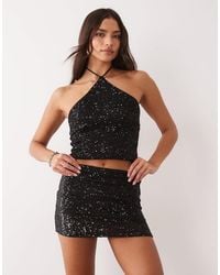 ASOS - Allover Sequin Micro Mini Skort - Lyst