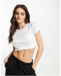 PacSun - Crop Baby T-shirt With Varsity Logo - Lyst