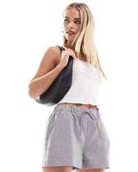 ASOS - Pantalones Cortos De Sastre Grises Sin Cierres De Petite - Lyst