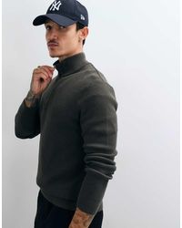 Only & Sons - Cotton Rich 1/4 Zip Knit Jumper - Lyst