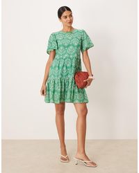 Lovedrobe - Angel Sleeve Tie Back Smock Mini Dress - Lyst