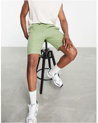 Bolongaro Trevor Linen Shorts - Green