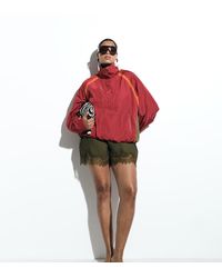ASOS - Asos Design Curve Satin Lace Trim Short - Lyst