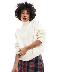 adidas Originals - Essentials - maglione a collo alto premium beige - Lyst