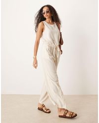 River Island - Linen Trouser Co-ord - Lyst