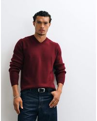 ASOS - Oversized V-neck Knitted Jumper - Lyst